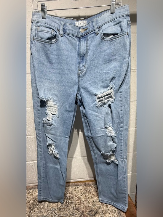 Cello Denim - Cello Light Blue Distressed Boyfriend Jeans